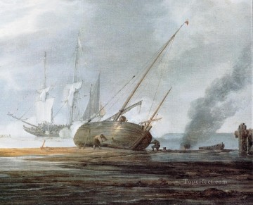 ボート Painting - sSeDet 海洋 ウィレム ファン デ ヴェルデ ザ ヤンガー ボート シースケープ